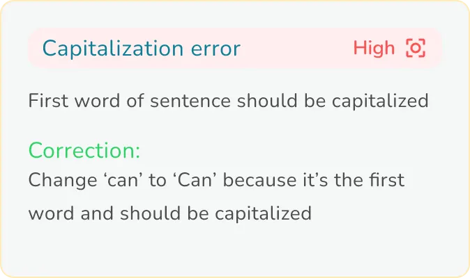 Smart grammar evaluation that teaches, not just corrects